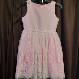 Girls Size 6X Youngland Pink and Ivory Dress